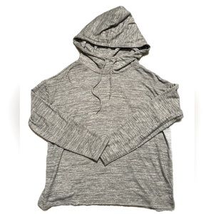 Medium cowl neck hoodie grey by workshop republic clothing